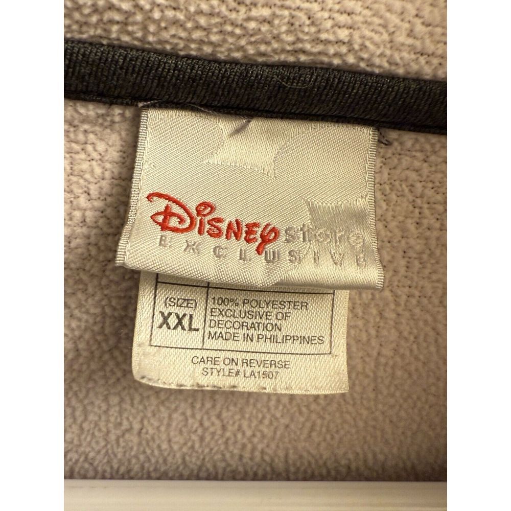 Disney Store Eeyore Sweatshirt Pullover ‎ 1/4 Zip Fleece Shirt 2XL Embroidered - Picture 3 of 5